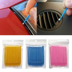 100pcs Car Maintenance Cotton Swab Multi-Purpose Cleaning Stick For Keyboards Car Computer Painting Crafting Equipment Cleaning