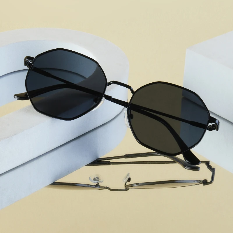 1 Stück Herren-Sonnenbrille, neu, klassisch, Retro, runder Rahmen, Persönlichkeit, modisch, lässig, vielseitig, Basic-Stil für tägliche Ausflüge, Reisen, Dri