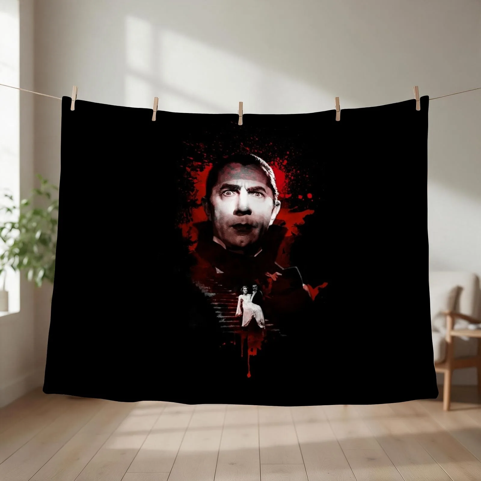 Dracula - Bela Lugosi Throw Blanket couch cozy soft plush fuzzy picnic outdoor blanket