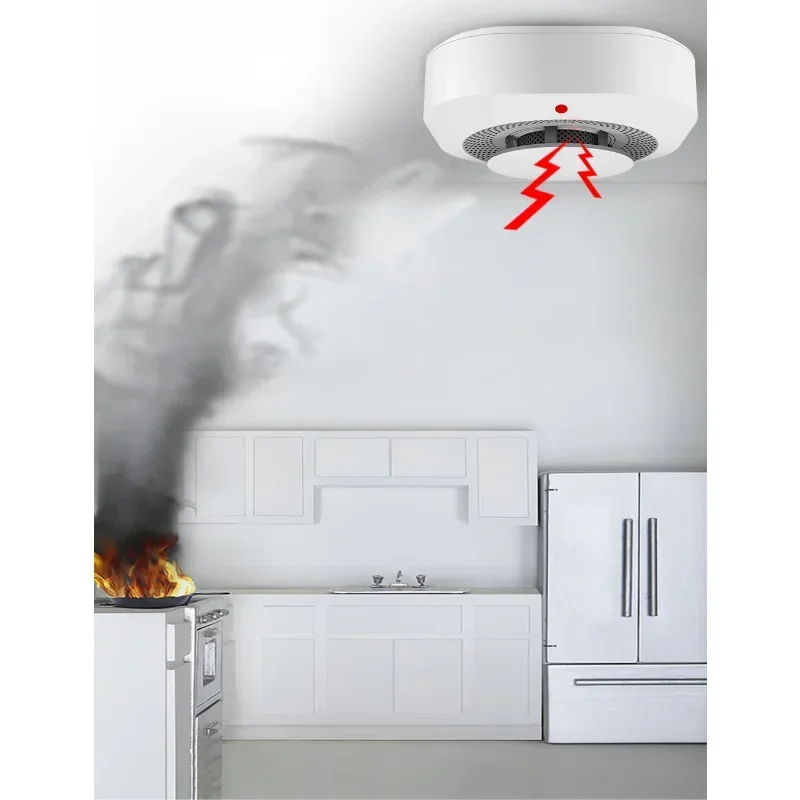 Smart 433MHZ Smoke Detector 80DB Alarm Fire Protection Home Security Fire Detector Alarm Smart Life