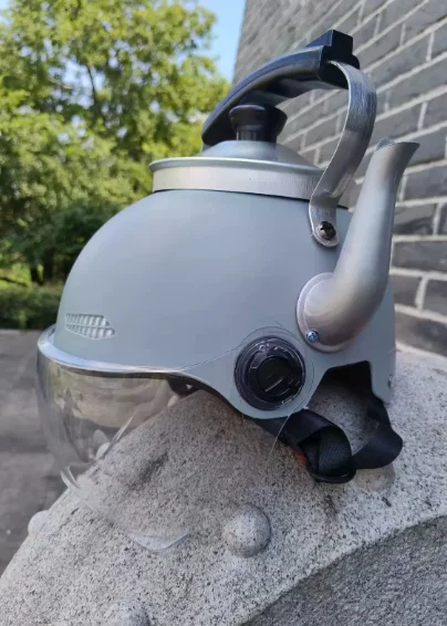 Creative Internet Celebrity Teapot Hat Internet Celebrity Rice Cooker Live Shooting Hat Funny Alternative Gray Fast Delivery