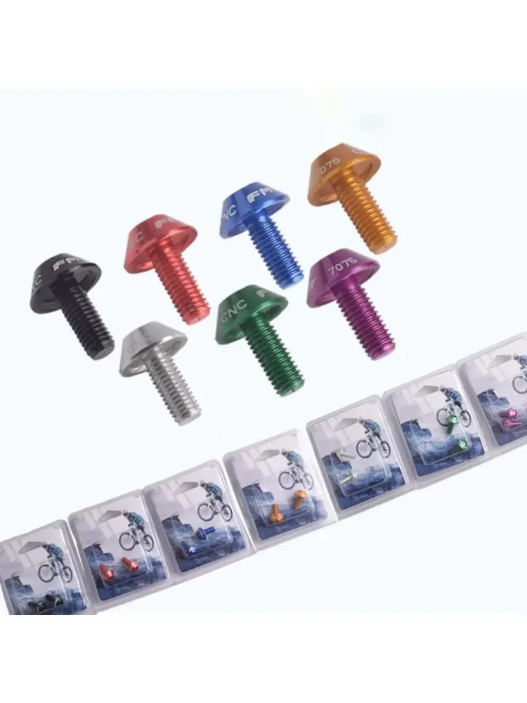 AliExpress MOONBIFFY 2pcs Bicycle Water Bottle Cage Bolts Bike Water Bottle Holder Screws Aluminum Alloy Screws MTB Road Bike Accessories Repair Tool
