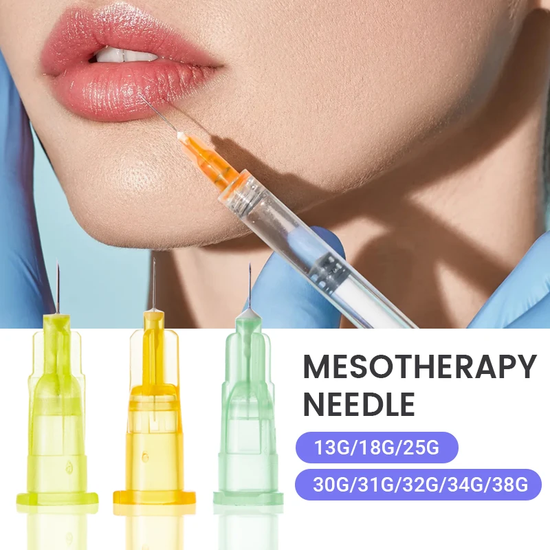 Disposable Plastic Medical Beauty Needle 18G 25G Painless Small Needle For Hypodermic Sterile Injector Need