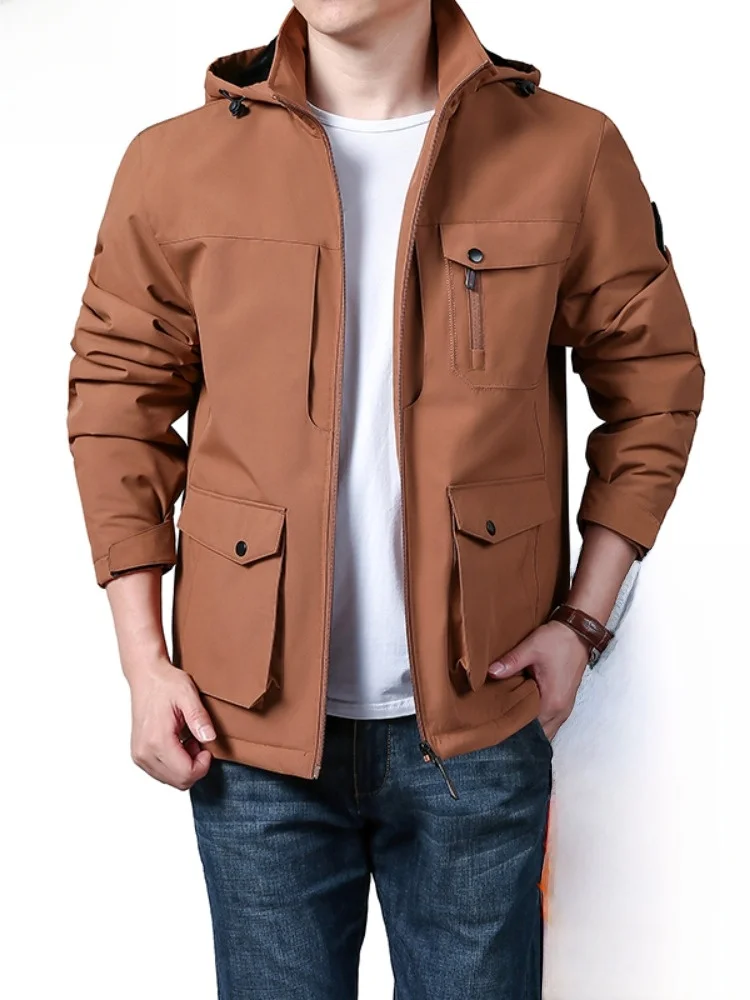 

Мужская зимняя хлопковая куртка Paul с капюшоном, утепленная, теплая, молодежная, повседневная, модная, из полиэстера, с длинными рукавами, на молнии