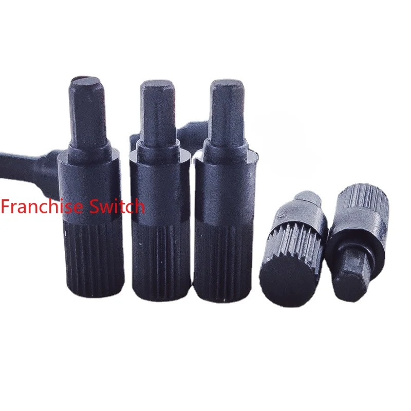 10PCS Originally Assembled Adjustable Potentiometer TP10 Hexagonal Hole Handle Black Adjusting 