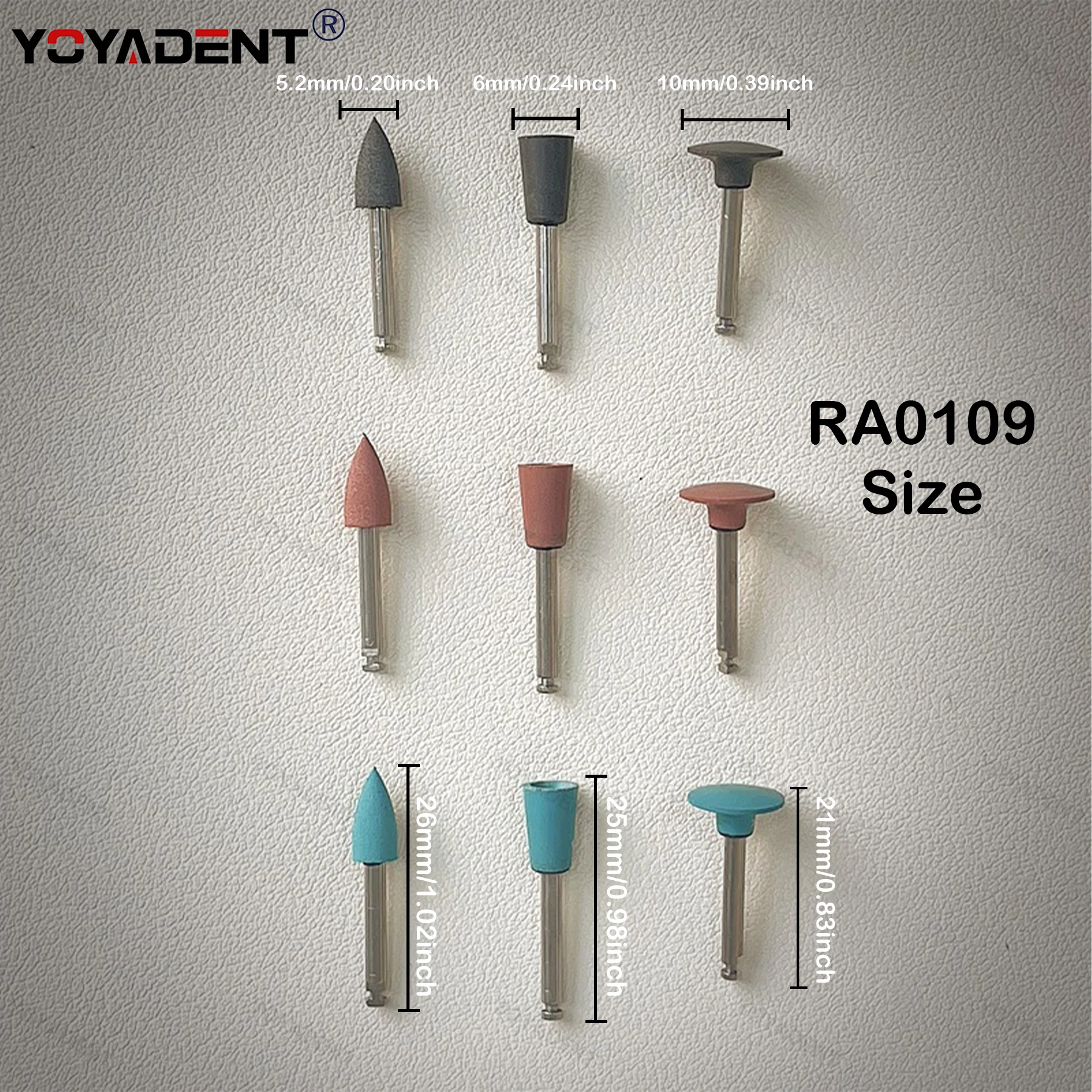 Polishing Kit Dental Silicone Grinding Head Light Curing Resin Polishing Head For Low Speed Handpiece RA Series Dental Lab