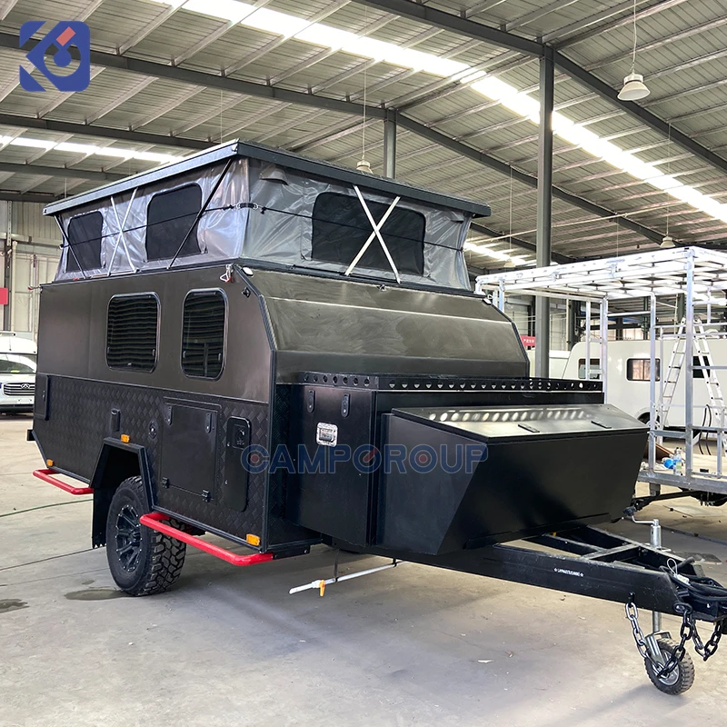 Family Friendly Travel Trailer with Bunkhouse Rear Living Room Outdoor Kitchen for Camping 2-8 People Double Bed