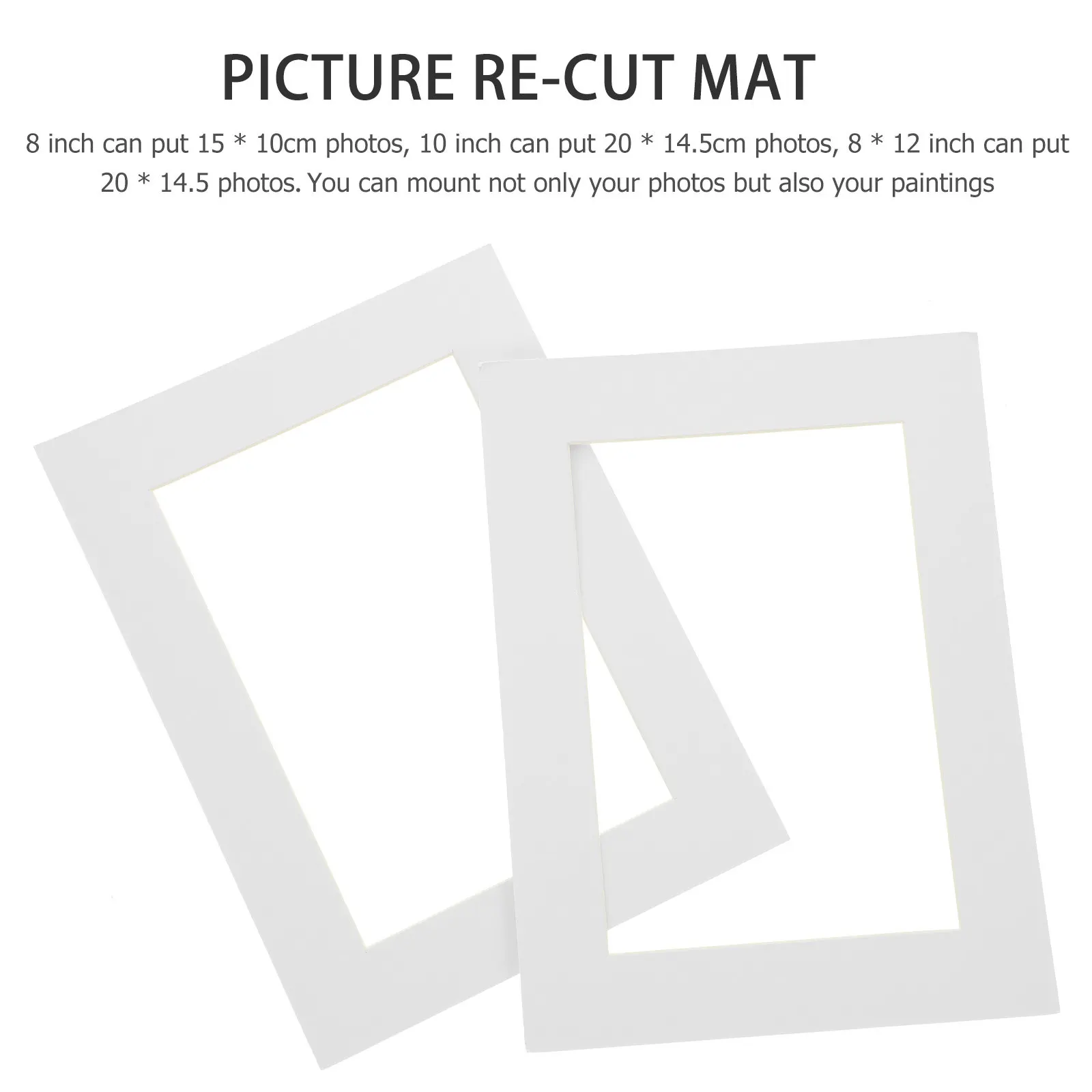30Pcs Premium Photo Frame Mat Board Backing for Artwork Display DIY Photo Craft Graduation Travel Party Decor Pre-Cut Picture