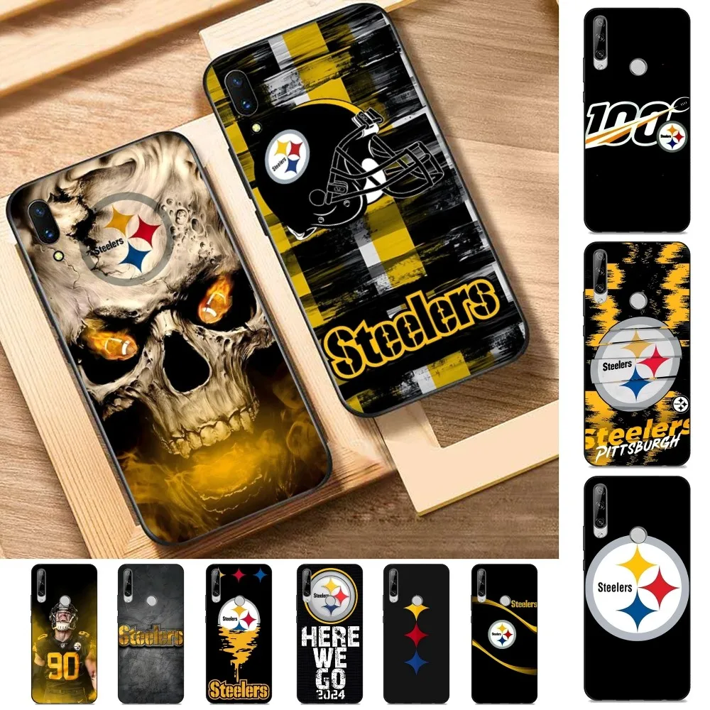 S-Steelers Team Phone Case For Huawei Y9 6 7 5 Prime Enjoy 7s 7 8 plus 7a 9e 9plus 8E Lite Psmart Shell