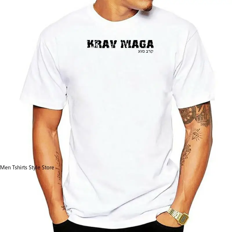 Men brand Tshirt Krav Maga Instructor Front  Back print customized olive cotton t-shirt tee shirt teenager t-shirt