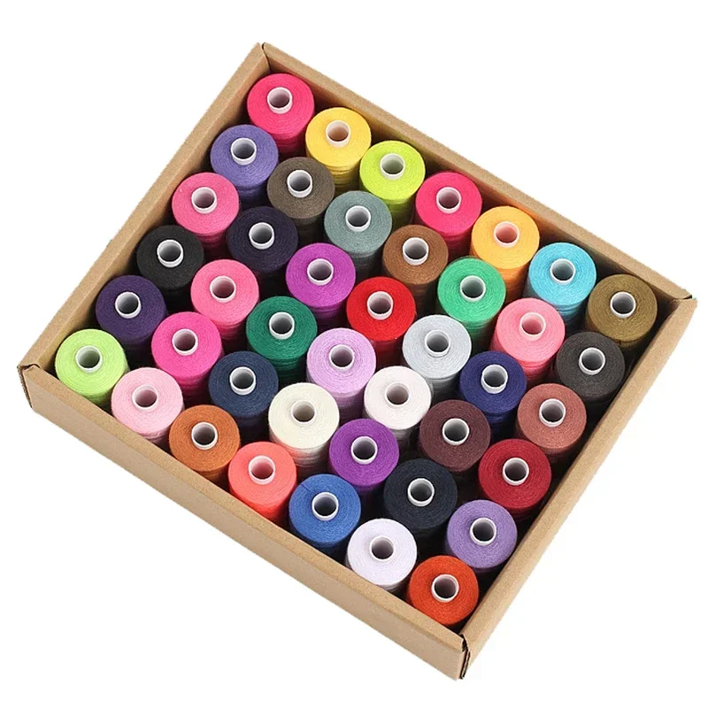 42Colors/Set Polyester Thread For Hand & Machine Sewing 1000 Yards Each Spool 40S/2  Sewing Thread