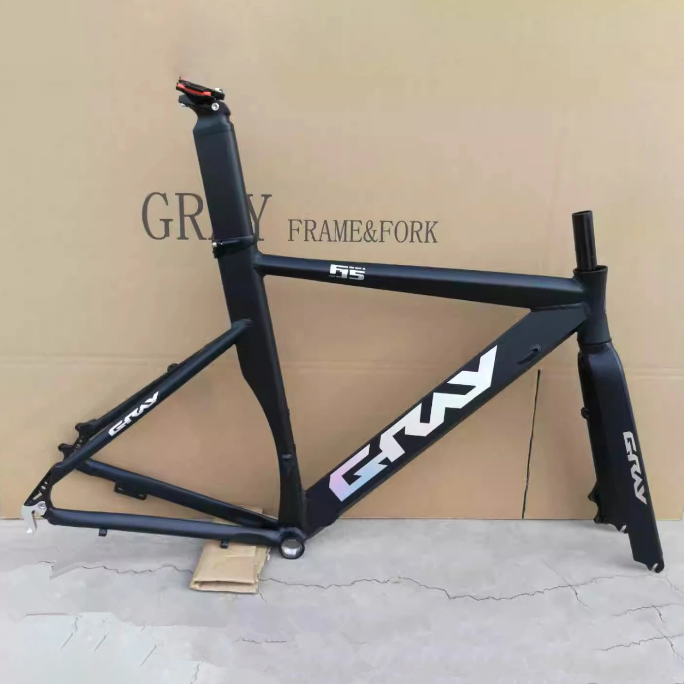 GRAY F15 Road Bike Frame Aluminum Alloy Material Fits Disc-brake Multi Speeds Bicycle Frameset Cycling Parts