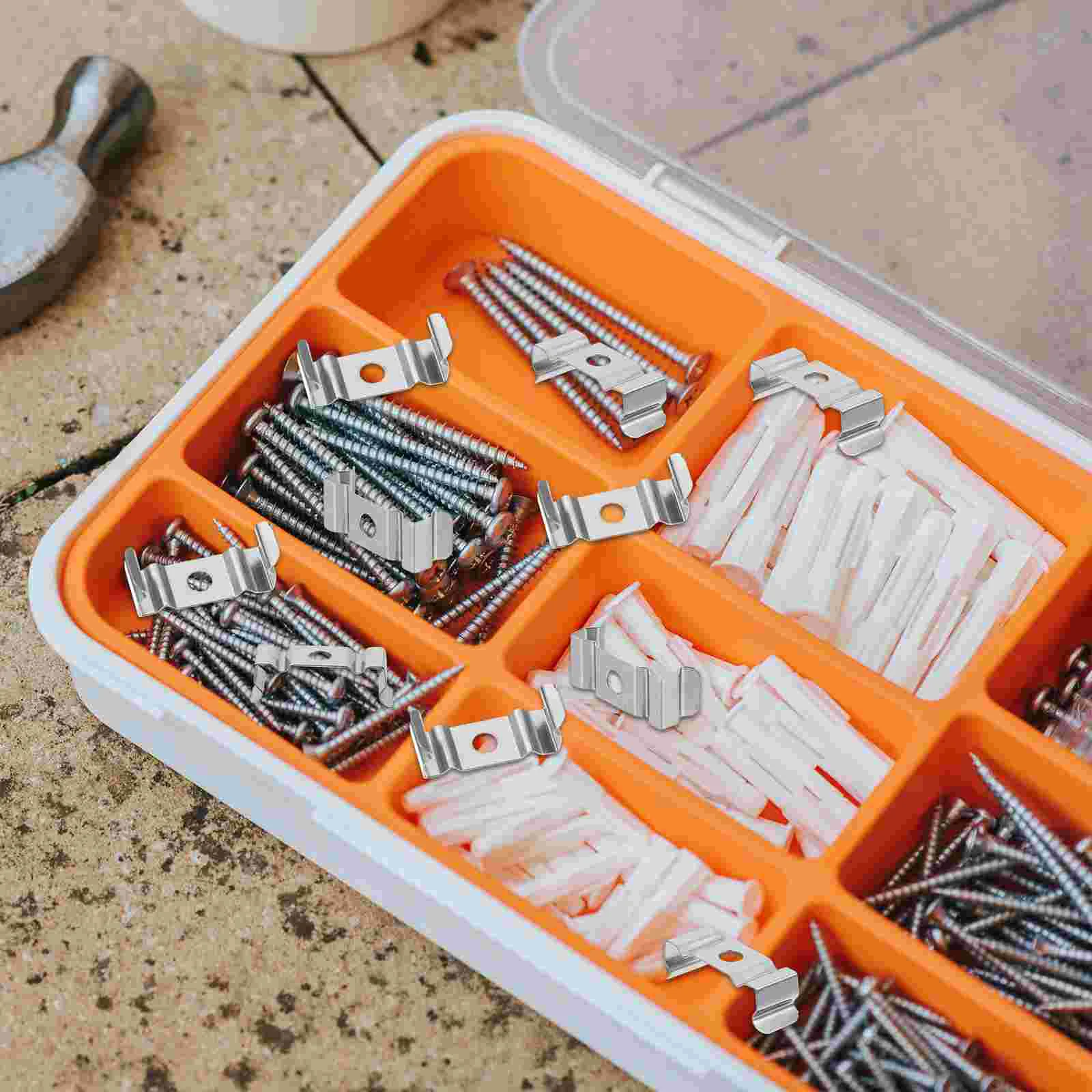 100 Pcs Strip Lights T5 Stand Fixed Clips U Holder Brackets Metal Tape Holders Lamp Tube Fixing