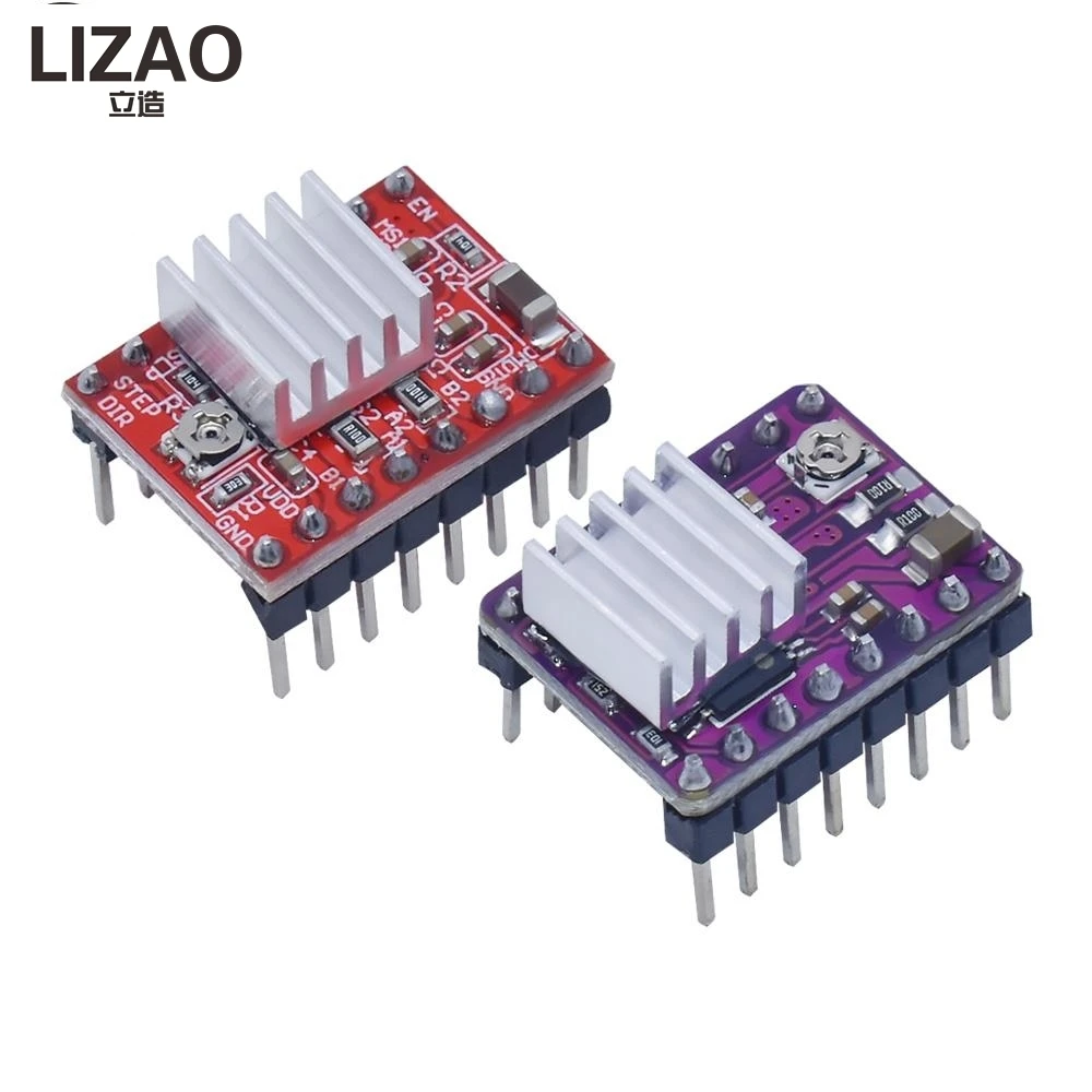 LIZAO DRV8825 A4988 StepStick Stepper Driver With Heatsink For 3D Printer MKS GEN V1.4 Board