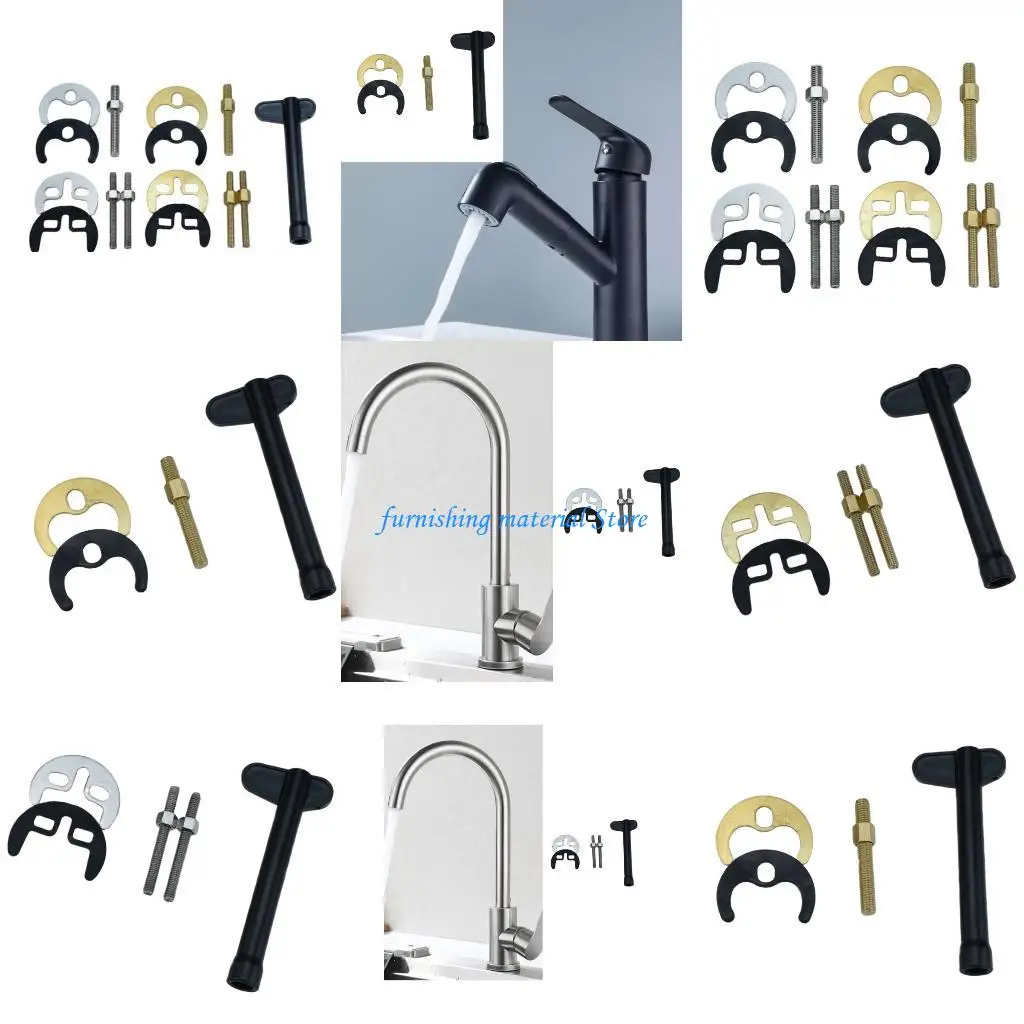 

Y5GD Professional Faucet Gasket Repair Tool Including Screws And Wrenches For Bathroom Kitchen Sink Fixture Maintenance