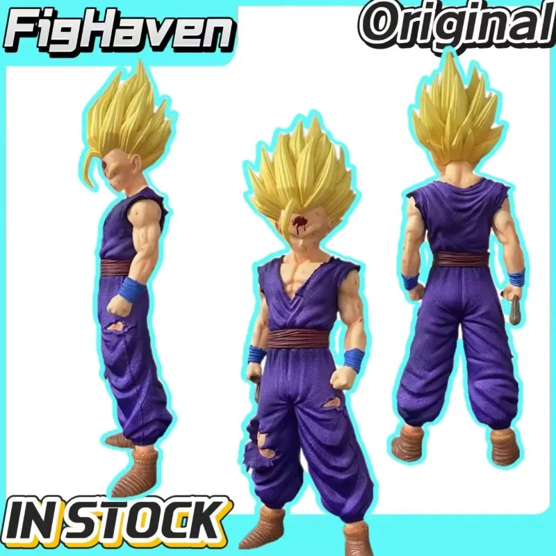 

Dragon Ball Super Saiyan 2 Gohan Statue Battle Damage Version Anime Figure PVC Model Large Size Ornament Toys for Boys Gifts