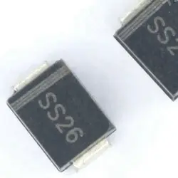 20pcs SS26 SK26 SR260 2A 60V SMB DO-214AA Schottky Diodes