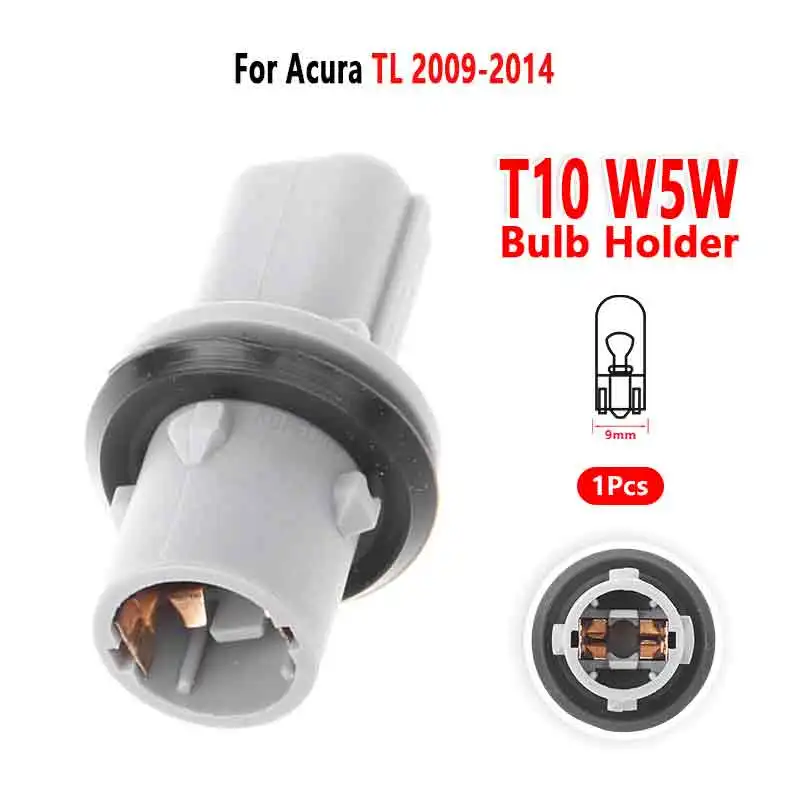 For Acura TL Parking Lights Socket T10 W5W Bulb Holder Car Lamp Base Accessories 2009 to 2014 1 Pcs