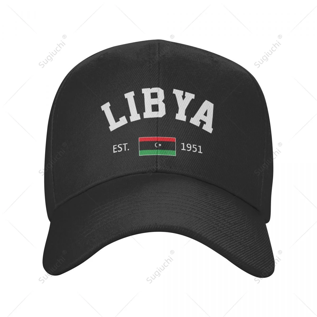 Unisex Baseball Cap Libya EST.1951 Independence Day Wild Sun Shade Peaked Adjustable Outdoor Caps for Men Women