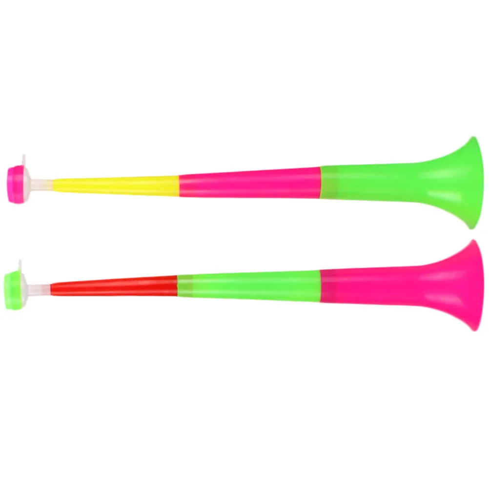 

2pcs Telescopic Cheering Horns Large Retractable Plastic Stadium Horn Kids Sports Toys Party Horn Football Accessories Noise