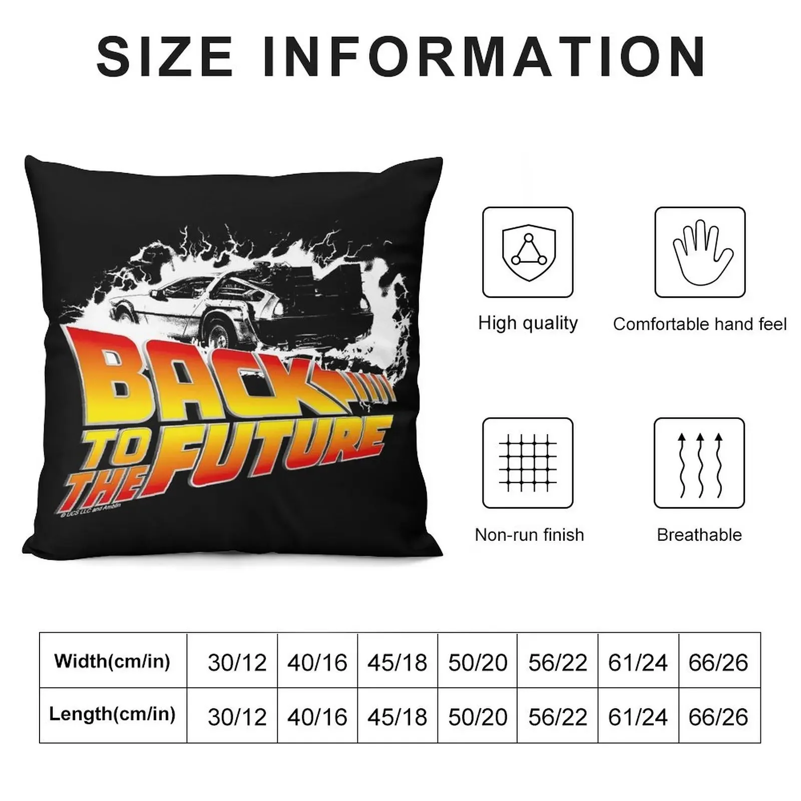 Back to the Future - DeLorean White Stencil Fan Art Throw Pillow autumn decoration christmas decorations 2025 Pillow Case pillow