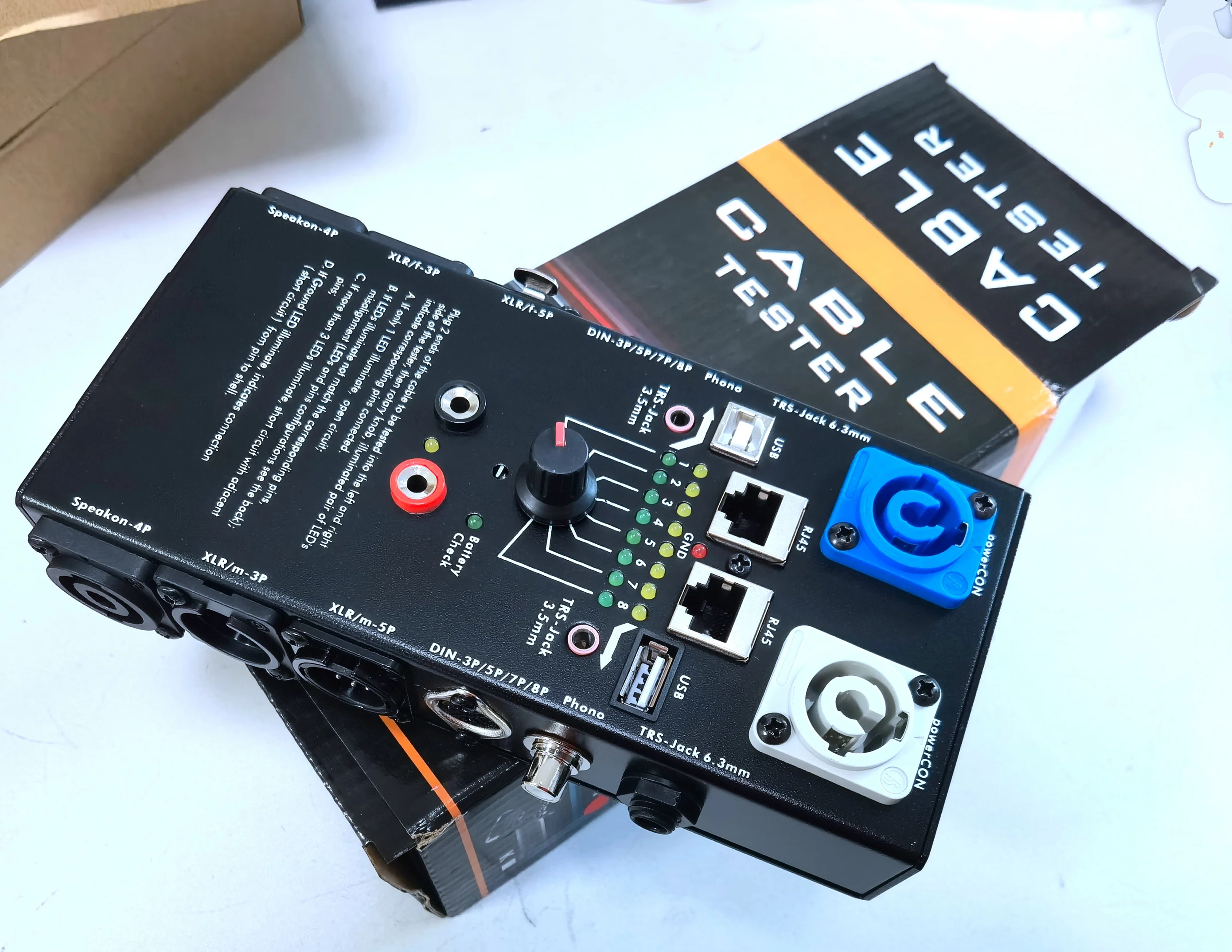 Rj45 Netwerk Lan Kabel Tester Rj45 Usb Micro Usb Hdmi Powercon Kabel Tester