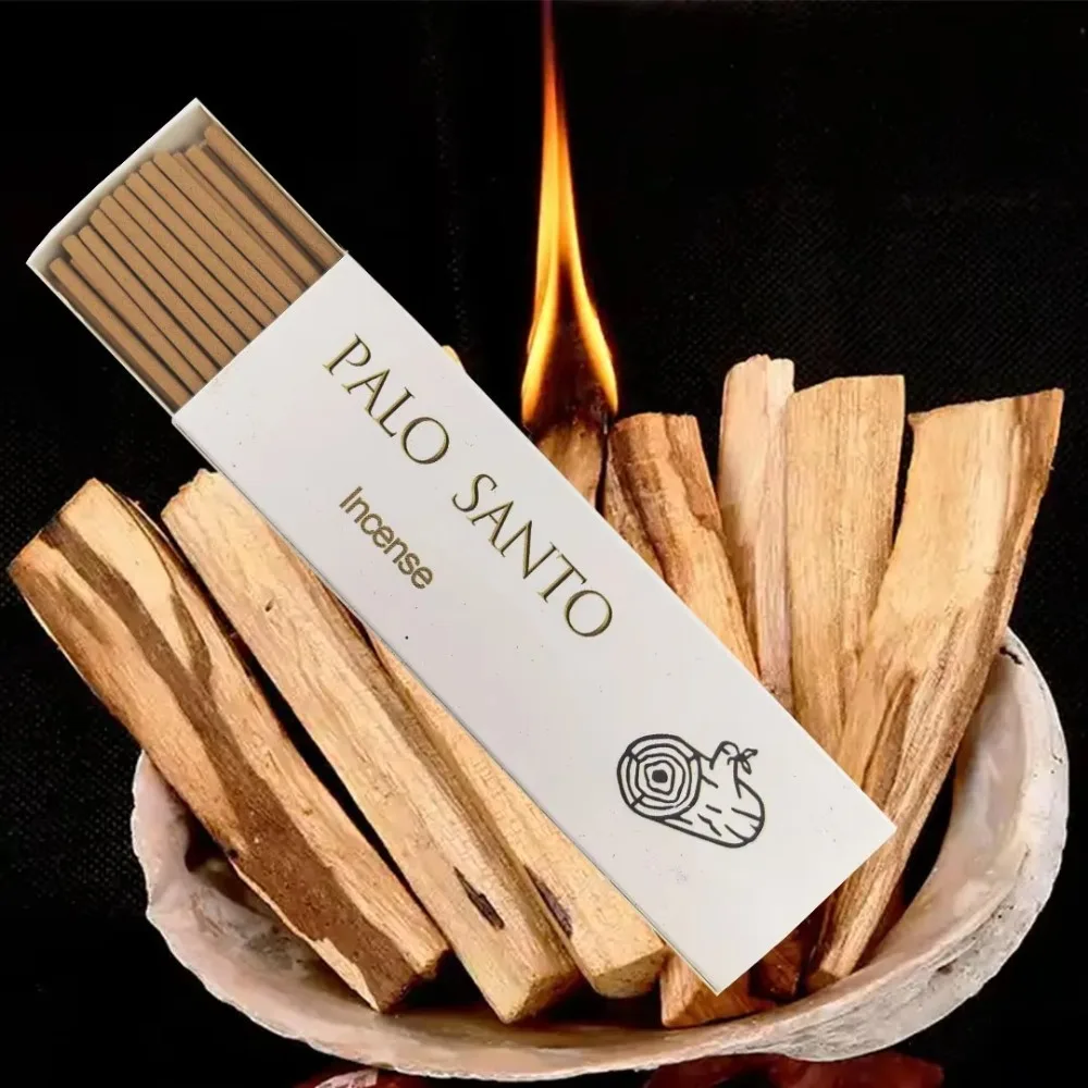 30 High-Grade Palo Santo Sticks, White Sage, Cedar, and Coffee-Scented Sticks, Thickened with a Diameter of 2.7mm, Natural Aroma view 4