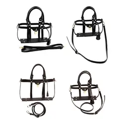 DIY Handmade Bag Accessories PU Leather with Handles Supplies Handbag Making Kit for Daily Use Holiday Dating Traveling Women