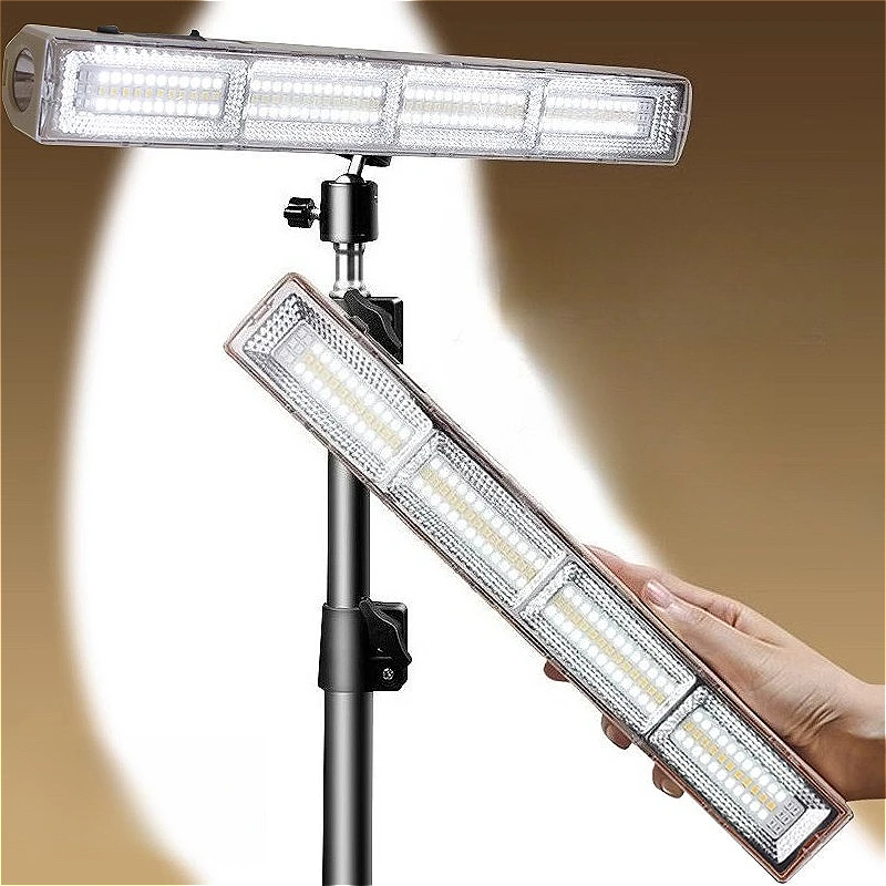 أنبوب مصباح LED LED ضوء مغناطيسي محمول قابل لإعادة الشحن مع مصباح محمول بخطاف لإصلاح السيارات والإضاءة الخارجية #3