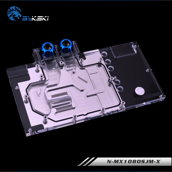 BYKSKI Full Cover Graphics Card Water Block use for Palit/MAXSUN/XENON GTX1080 Super JetStream 8G/ GTX1070TI GameRock 8G RGB