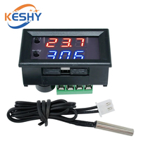 1PCS W2809 W1209WK Digital LED Thermostat Temperature Controller Smart Temp Sensor Board Module 12V DC + Waterproof NTC Sensor