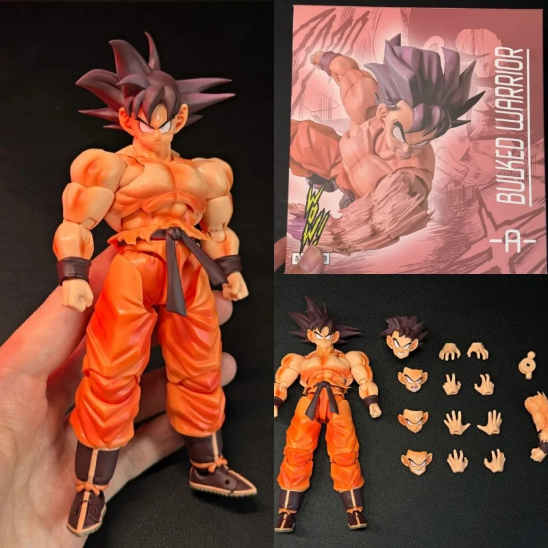 드래곤볼 Z SHF 와우 슈퍼 액션 스튜디오 손오공 피규어 - 슈퍼 사이어인 손오공 카이오헌 애니메이션 액션 피규어 모델 장난감 선물