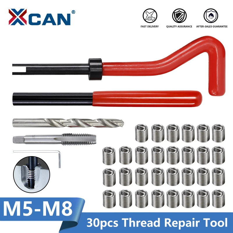 Thread Repair Tool Kit M5 M6 M8 Twist Drill Bit Screw Thread Inserts For Restoring Damaged Threads Spanner Thread Repair Bit