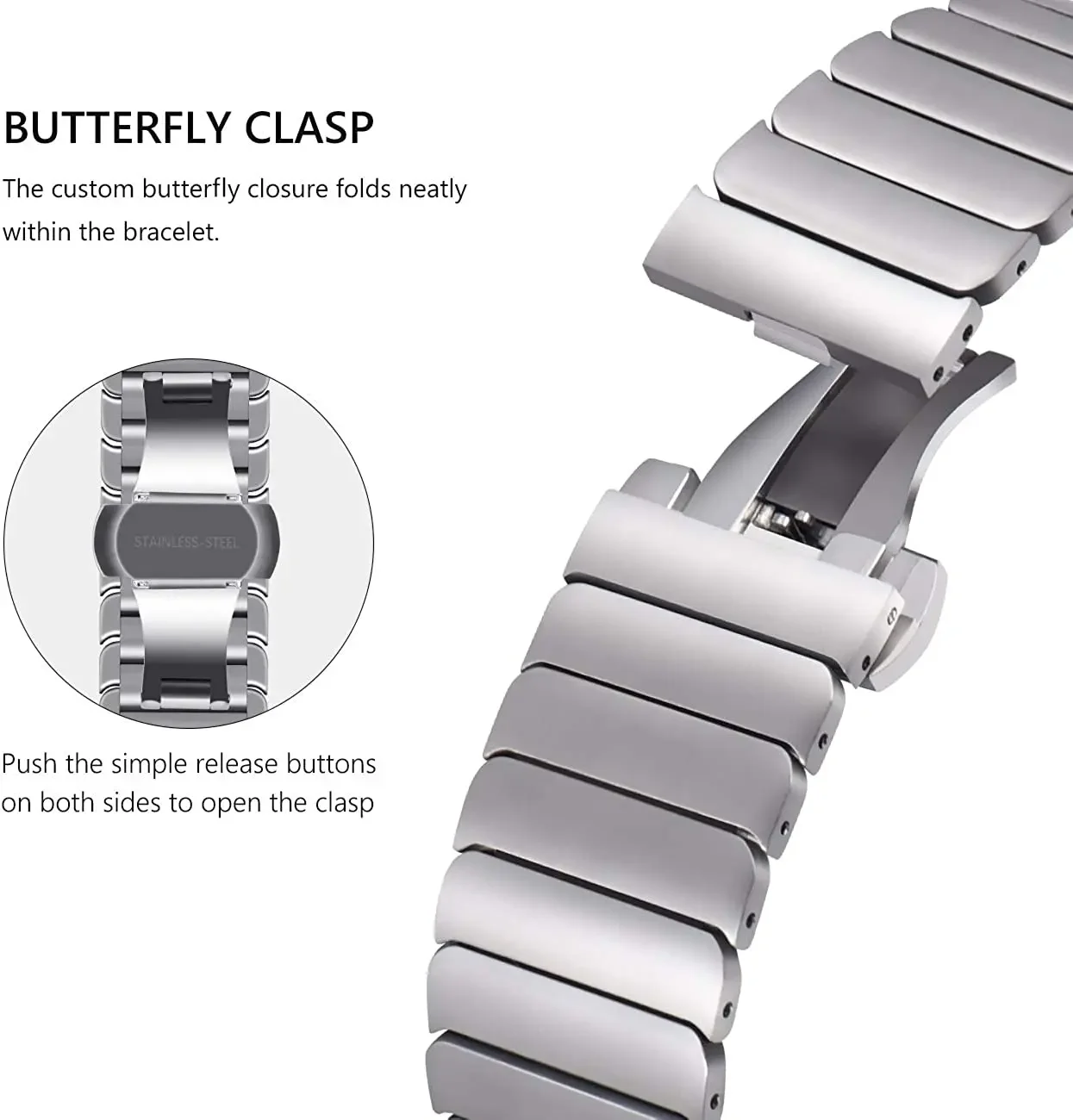 For Apple Watch Band 7 8 45mm 41mm IWatch Ultra 49mm 6 SE 5 4 44mm 40mm Stainless Steel Strap 3 42mm Link Bracelet Accessories