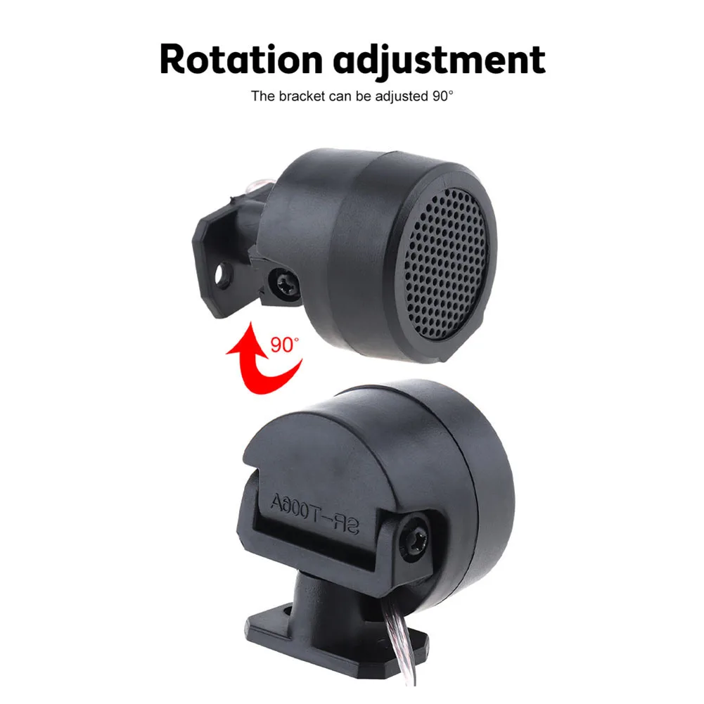 Colour Black Car Loud Dome Tweeter Non-deformation Quick Installation Wear-resistant Anti-corrosion Direct Installation