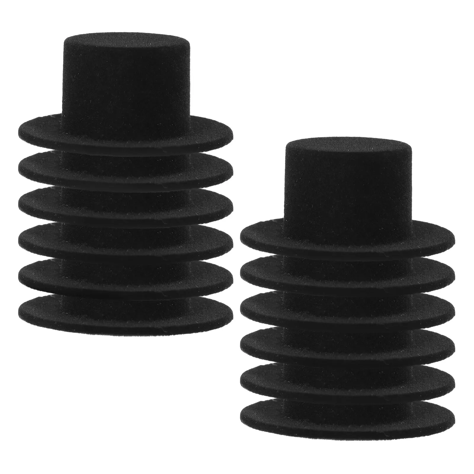 

12 миниатюрных черных цилиндров для поделок, декоративных украшений, рождественских вечеринок, мини-шляпки для рукоделия