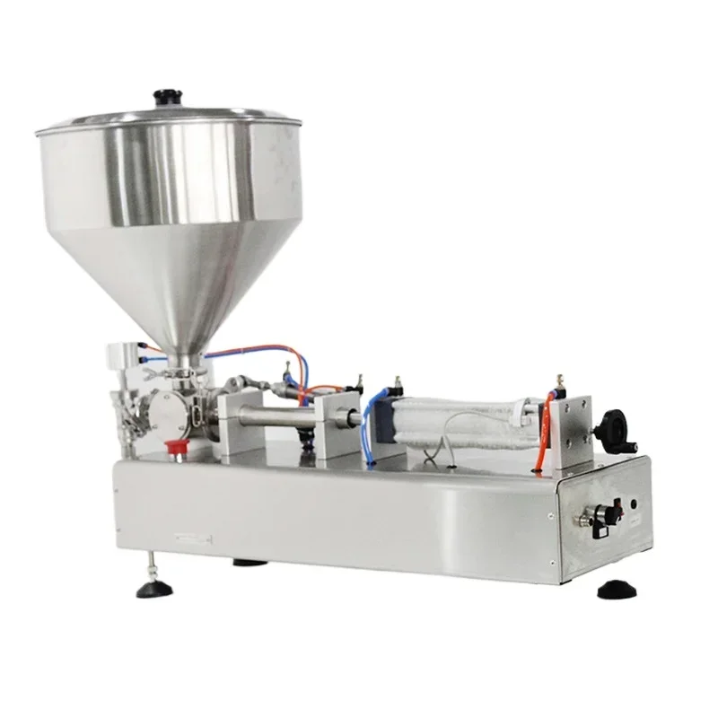 Horizontal pneumatic paste filling machine