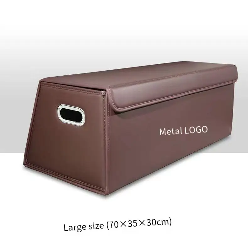 Car trunk storage box Big capacity Auto Multifunctional suede car Folding For Emergency Storage Box