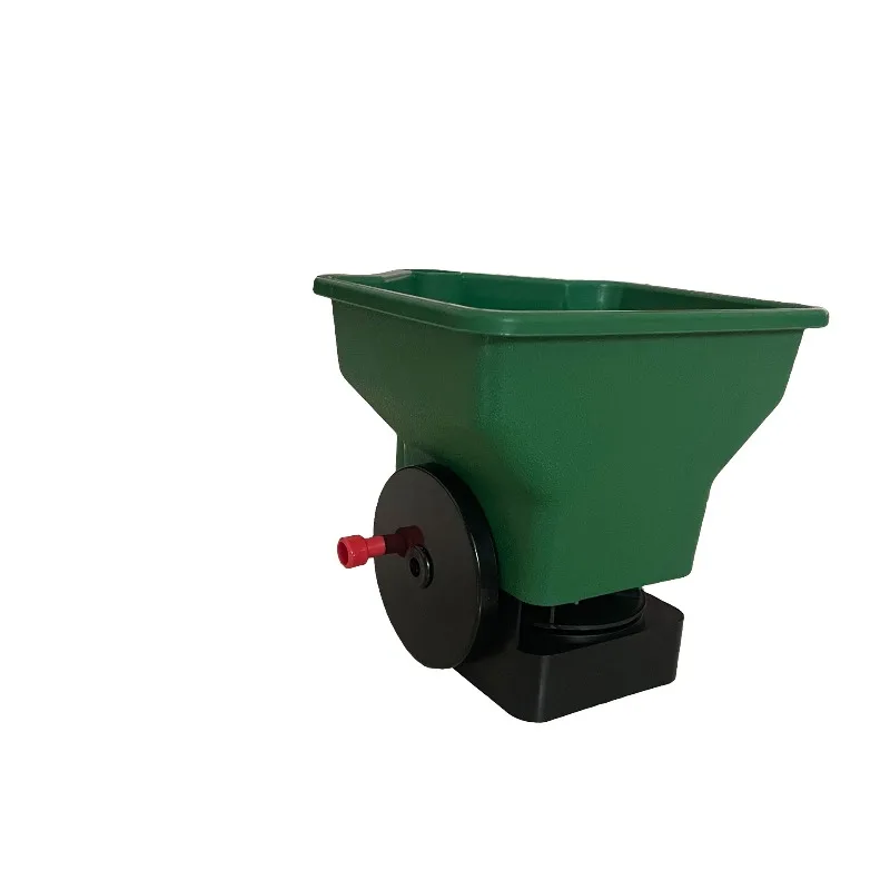 

3 tools plastic professional hand cranked fertilizer applicator, salt spreader, dark green seeder, durable and long-lasting
