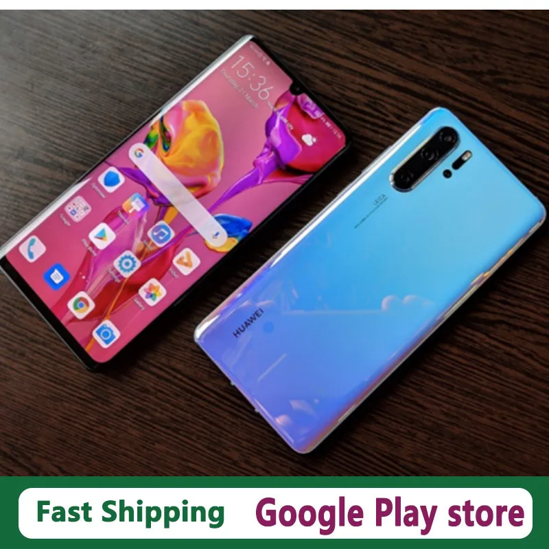 Global Version HuaWei P30 Pro VOG-L29 Cell Phone Dual Sim OTA Kirin 980 Octa Core IP68 Waterproof 6.47