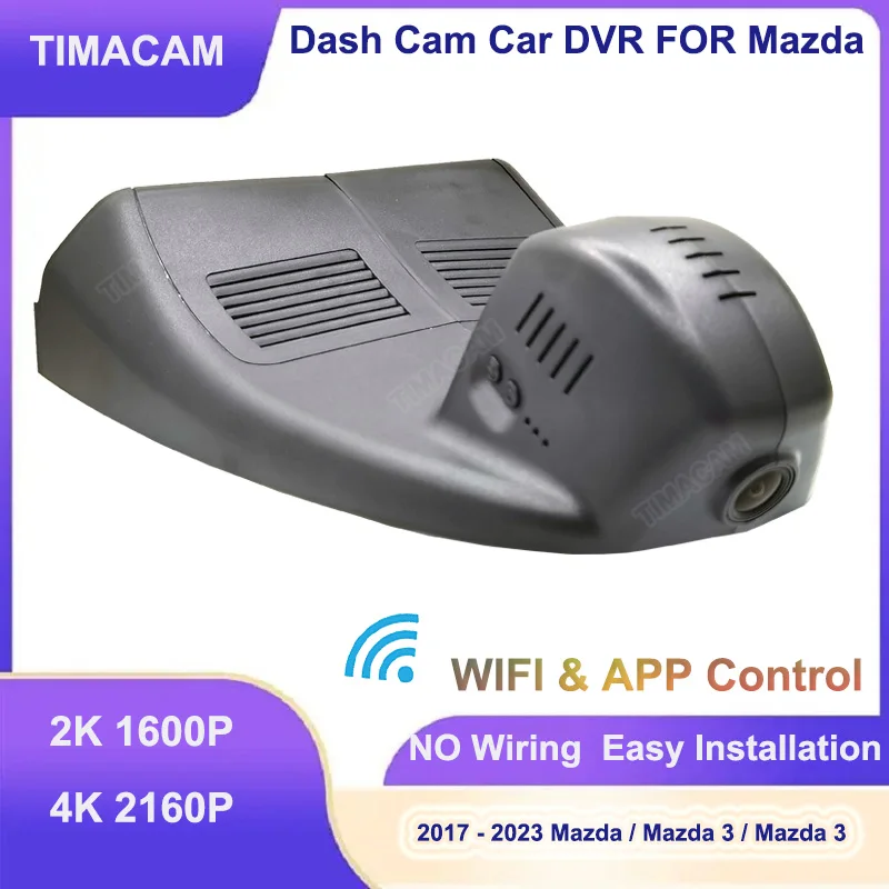 

TIMACAM 2K 4K Car Dvr Dash Cam Camera UHD 2160P Wifi Video Recorder Dashcam for Mazda 3 Axela 2017 2018 2019 2020 2021 2022 2023