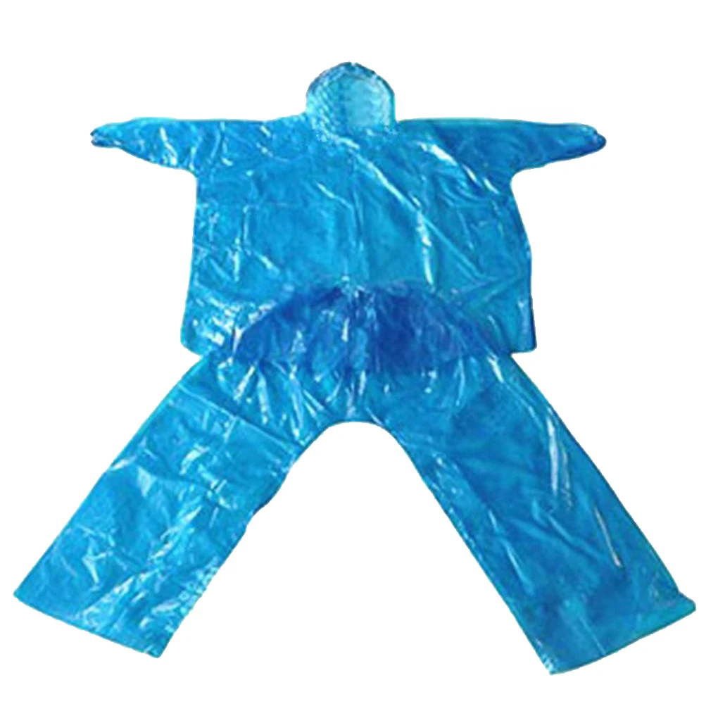 Color Random Split Raincoat Top Pant Rain Clothes Outdoor Equipment