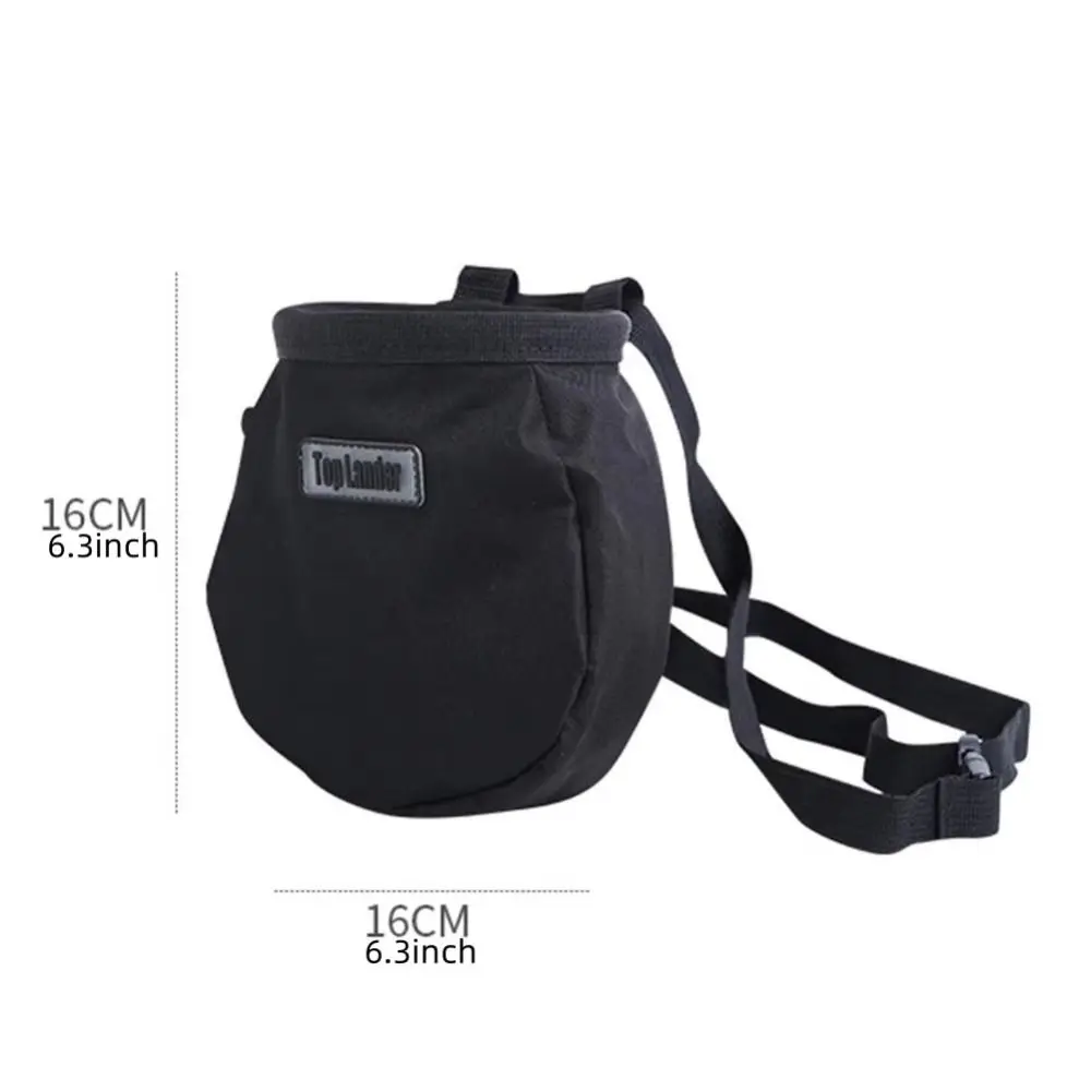 Zipper Pocket Rock Climbing Chalk Bag Oxford Cloth Storage Pocket Magnesium Powder Bag Mountaineering With Belt