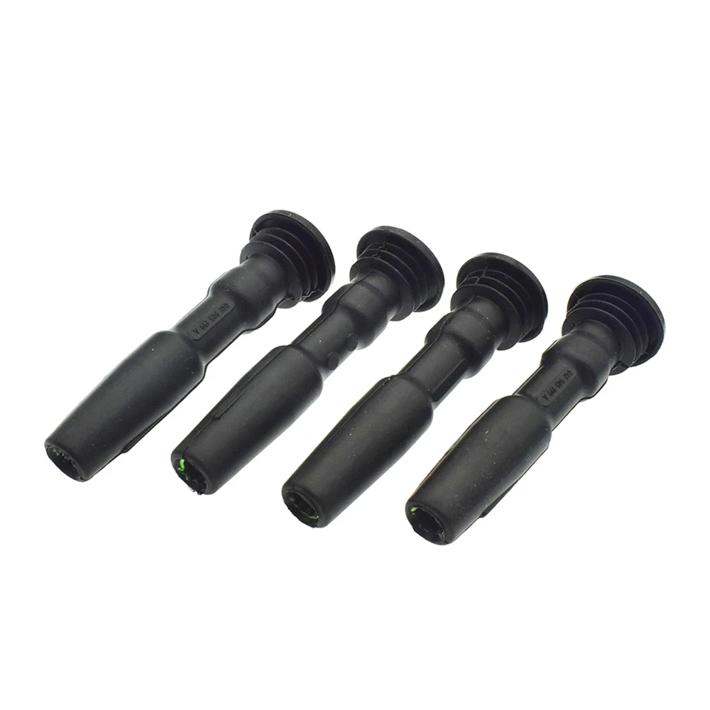 4PCS IGNITION COIL RUBBER BOOTS WITH SPRING FOR AUDI A3 Q3 SKODA OCTAVIA VW GOLF VII POLO SEAT (2011-) 1.2 1.4 1.5T 04E905199A H