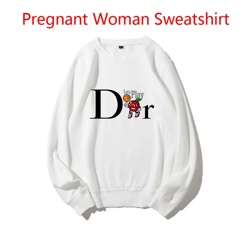

Cartoon DR Pattern Print Pullover Maternity Woman Sweatshirt Backing Fashion Korean Version Pregnant Woman Sweaters Idea Cool