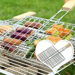 Non-Stick Grilling Basket Grill Mesh Mat Meat Vegetable Steak Picnic Party Barbecue Tool Heat Resistant Grill Sheet Liner