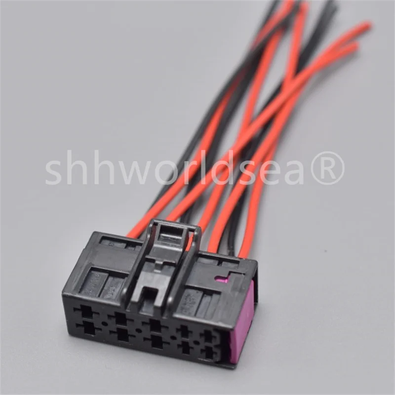 1Sets 10Pin Auto Electronic Connector Wire Harness Seat Heating Male Female Plug Socket For 7L0972762 8E0972710 With Cable