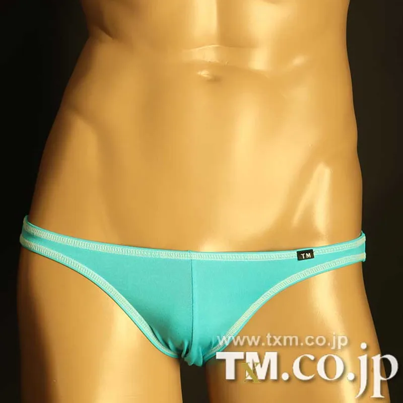 Men Contrast Trim Brief Underwear Large Pouch Low‑rise Silky Panties Candy Color Slim Fit Male Intimate Lingerie Underpants