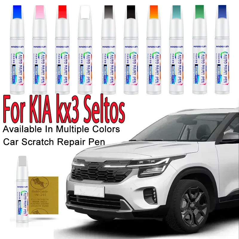 For KIA kx3 Seltos 2014-2025 QJ SP2  Paint Repair Pen Touch Up Scratch Remover DIY Auto Accessories Black White Blue Orange Red