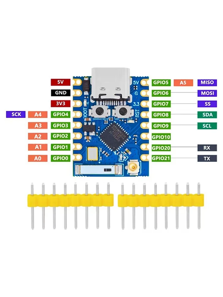 Płytka programistyczna BS BSESP32-C3 PRO MINI z wbudowanym modułem ESP32-C3FH4, WiFi i Bluetooth. — zdjęcie produktu 7